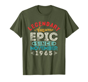 November 1965 Birthday Party Vintage Gifts For 54 Years T-Shirt