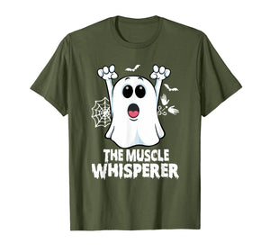 Massage Therapist Muscle Whisperer Ghost Fun Halloween Gift T-Shirt