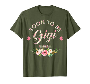 Funny shirts V-neck Tank top Hoodie sweatshirt usa uk au ca gifts for Soon to be gigi est 2020 First time grandma T-Shirt 1106836