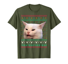 Load image into Gallery viewer, Funny shirts V-neck Tank top Hoodie sweatshirt usa uk au ca gifts for Woman Yelling at a Cat Ugly X-mas Sweaters Funny Meme Dress T-Shirt 769748
