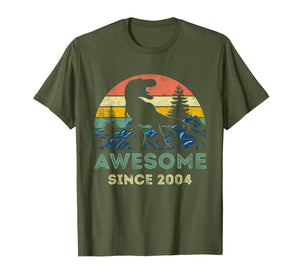 Funny 16th Birthday 16 Years Old Awesomne Since 2004 Gifts T-Shirt-3116841