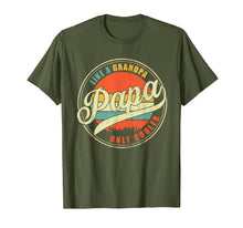 Load image into Gallery viewer, Dad gifts Papa like a Grandpa only Cooler Dad - Grandpa gift T-Shirt-866714
