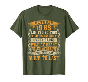 October 1965 Vintage Shirt 54th Birthday Gifts 54th Bday T-Shirt