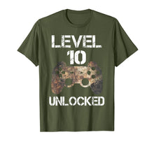 Load image into Gallery viewer, Level 10 Unlocked Boys 10th Birthday 10 Year Old Gamer Gift  T-Shirt 462617
