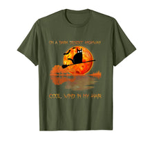 Load image into Gallery viewer, On A Dark Desert Highway Black Cat Feel Cool Wind in My Hair T-Shirt
