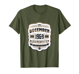 Vintage December Shirt 1969 Birthday Gift For 50 Yrs Old T-Shirt