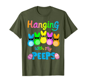 Hanging With My Peeps Shirt Colorful Bunny Easter day Gifts TShirt406135