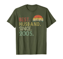 Load image into Gallery viewer, 15th Wedding Anniversary Gifts Best Husband Since 2005 TShirt235444
