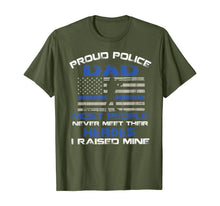 Load image into Gallery viewer, Proud Police Dad Most People Never Meet Their Heroes TShirt425538
