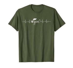 Funny shirts V-neck Tank top Hoodie sweatshirt usa uk au ca gifts for Vegan Heartbeat T-Shirt for veggie lovers 3590027