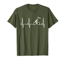 Load image into Gallery viewer, Funny shirts V-neck Tank top Hoodie sweatshirt usa uk au ca gifts for Mountain Bike Heartbeat Shirt - Best Mountain Biking T-Shirt 255902
