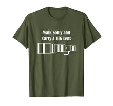 Load image into Gallery viewer, Funny shirts V-neck Tank top Hoodie sweatshirt usa uk au ca gifts for Walk Softly and Carry A BIG Lens 1520686
