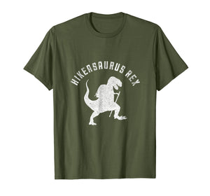 Funny shirts V-neck Tank top Hoodie sweatshirt usa uk au ca gifts for Hikeasaurus Rex Funny Dinosaur T Rex Hiking T-Shirt 1016285