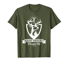 Load image into Gallery viewer, Funny shirts V-neck Tank top Hoodie sweatshirt usa uk au ca gifts for St. Hubert Hubertus Patron Saint of Hunters Stag T-Shirt 1542437
