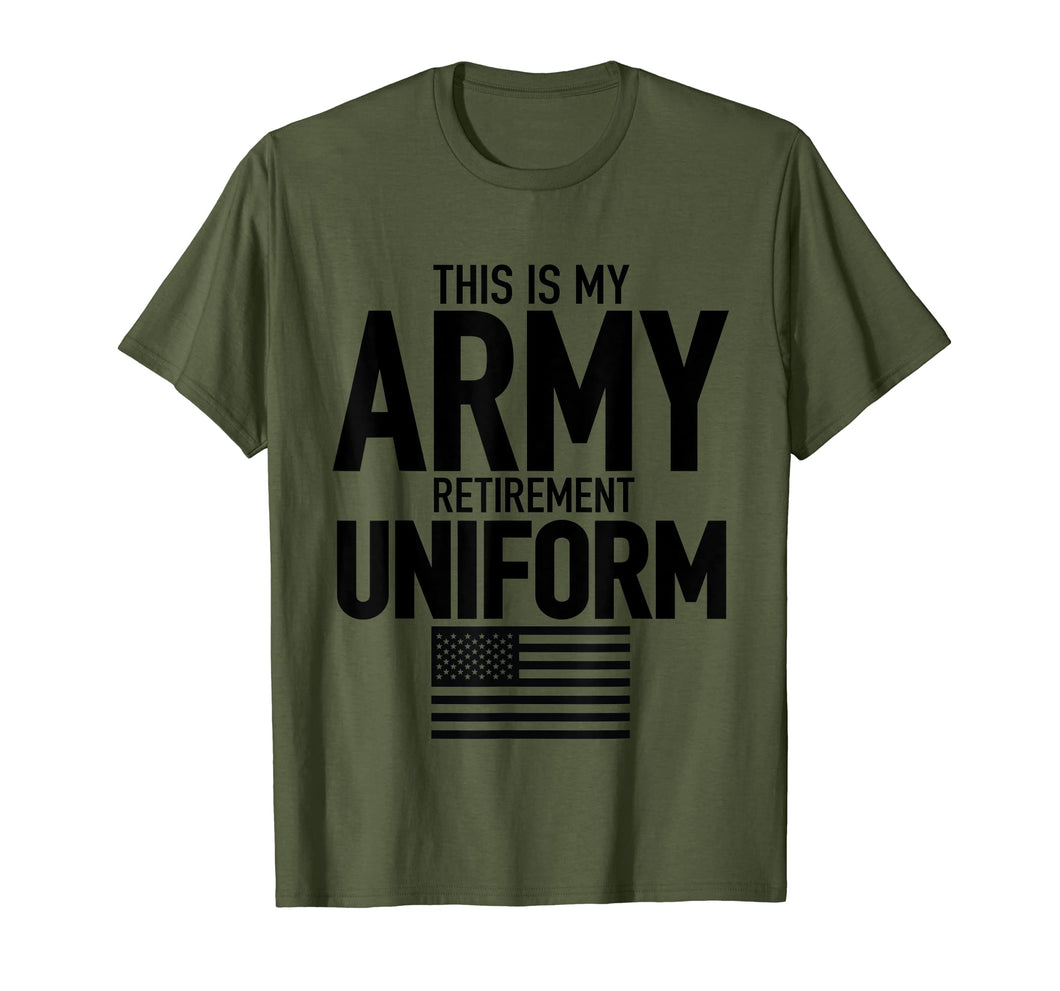 Funny shirts V-neck Tank top Hoodie sweatshirt usa uk au ca gifts for This is My Army Retirement Uniform | Retired Army T Shirt 629293