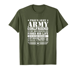 Funny shirts V-neck Tank top Hoodie sweatshirt usa uk au ca gifts for Proud Army Girlfriend Shirt Military Girlfriend Protects Me 844147