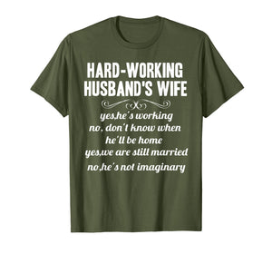 Funny shirts V-neck Tank top Hoodie sweatshirt usa uk au ca gifts for Funny Hard working husband's wife Tshirt Couple Gifts 3115932