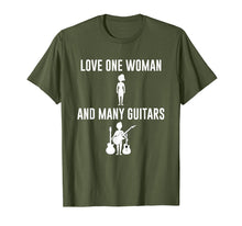 Load image into Gallery viewer, Funny shirts V-neck Tank top Hoodie sweatshirt usa uk au ca gifts for Guitar T-Shirt Love One Woman and Many Guitars 1454786
