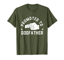 Load image into Gallery viewer, Mens Promoted To Godfather est 2019 t shirt Fathers Day Gifts 230263
