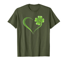 Load image into Gallery viewer, Funny shirts V-neck Tank top Hoodie sweatshirt usa uk au ca gifts for FOUR LEAF CLOVER HEART TEE SHIRT LUCKY TEE SHIRT 2935640
