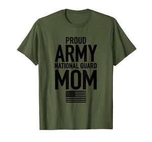 Proud Army National Guard Mom USA Mothers Day Military Shirt