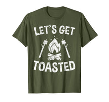 Load image into Gallery viewer, Funny shirts V-neck Tank top Hoodie sweatshirt usa uk au ca gifts for Campfire Smores Marshmallows Camping - Let&#39;s Get Toasted T-Shirt 1872163
