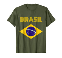 Load image into Gallery viewer, Funny shirts V-neck Tank top Hoodie sweatshirt usa uk au ca gifts for Brazil Flag Yellow Text T-Shirt 1282002
