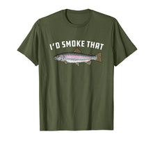 Load image into Gallery viewer, I&#39;d Smoke That: Rainbow Trout, Fish - Bbq, Barbecue T-Shirt
