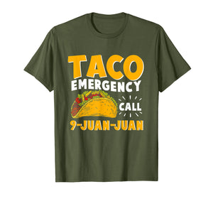 Funny shirts V-neck Tank top Hoodie sweatshirt usa uk au ca gifts for Taco Emergency Call 9 Juan Juan T shirt Cinco de Mayo Men 2623338