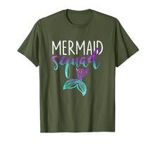 Load image into Gallery viewer, Funny Mermaid Squad T Shirt Mermaid Birthdays Girls Gift Tee
