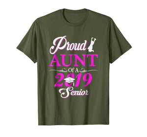 Funny shirts V-neck Tank top Hoodie sweatshirt usa uk au ca gifts for Proud AUNT Of A Class 2019 Senior Tshirt Graduation Gift 1156421