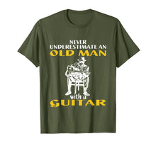 Load image into Gallery viewer, Funny shirts V-neck Tank top Hoodie sweatshirt usa uk au ca gifts for Never underestimate an old man with a guitar t-shirt gift 264912
