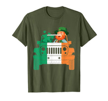 Load image into Gallery viewer, Funny shirts V-neck Tank top Hoodie sweatshirt usa uk au ca gifts for Leprechaun-Jeep St Patricks Day Mens Short Sleeve Tshirt 2696060
