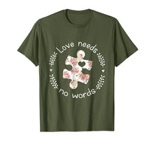 Load image into Gallery viewer, Funny shirts V-neck Tank top Hoodie sweatshirt usa uk au ca gifts for Love Needs No Words Autism Hippie T-Shirt 2415945
