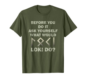 Funny shirts V-neck Tank top Hoodie sweatshirt usa uk au ca gifts for Funny Norse Vikings Shirt Loki God Runes Mythology TShirt 2210387