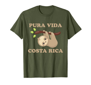 Funny shirts V-neck Tank top Hoodie sweatshirt usa uk au ca gifts for Pura Vida Sloth Shirt Costa Rica 821918