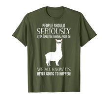 Load image into Gallery viewer, Funny shirts V-neck Tank top Hoodie sweatshirt usa uk au ca gifts for People Should Seriously Stop Expecting Funny Llama T-shirt 947145
