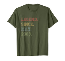 Load image into Gallery viewer, Legend Since May 2003 16th Birthday 16 Years Old Tshirt
