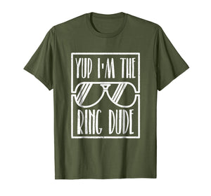 Funny shirts V-neck Tank top Hoodie sweatshirt usa uk au ca gifts for Kids Yup I'm The Ring Dude Funny Boys Wedding Bearer T-Shirt 2852131