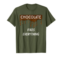 Load image into Gallery viewer, Funny shirts V-neck Tank top Hoodie sweatshirt usa uk au ca gifts for CHOCOLATE FIXES EVERYTHING - Chocolate Lovers T-Shirt 1508337
