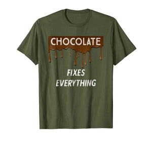 Funny shirts V-neck Tank top Hoodie sweatshirt usa uk au ca gifts for CHOCOLATE FIXES EVERYTHING - Chocolate Lovers T-Shirt 1508337
