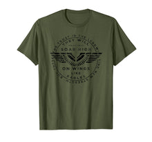 Load image into Gallery viewer, Soar On Wings Like Eagles Mens Christian T-shirt
