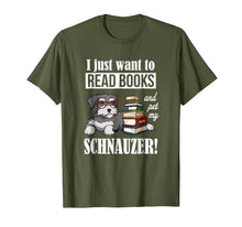 Load image into Gallery viewer, Funny shirts V-neck Tank top Hoodie sweatshirt usa uk au ca gifts for Schnauzer Tshirt - Schnauzer Gifts - books 1100697
