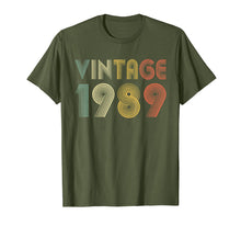 Load image into Gallery viewer, Retro Vintage 1989 TShirt 30th Birthday Gifts 30 Years Old

