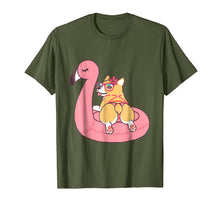 Load image into Gallery viewer, Funny shirts V-neck Tank top Hoodie sweatshirt usa uk au ca gifts for Corgi Butt Dog Bikini Pink Flamingo Float Funny Gift T Shirt 1010907
