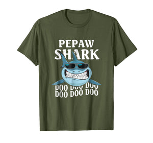 Funny shirts V-neck Tank top Hoodie sweatshirt usa uk au ca gifts for Pepaw Shark Doo Doo Doo Shirts - Christmas Gift Shirts 932406