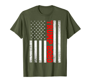 Trump 2020 American Flag T Shirt Re Elect 4th Of July Men
