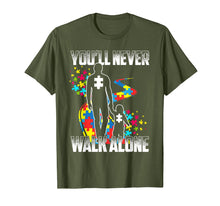 Load image into Gallery viewer, Funny shirts V-neck Tank top Hoodie sweatshirt usa uk au ca gifts for You&#39;ll Never Walk Alone T-Shirt Gifts Autism Awareness Tee 3256293

