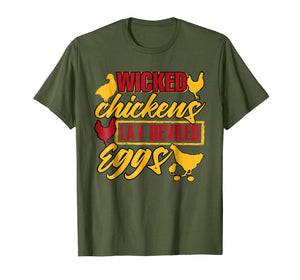 Funny shirts V-neck Tank top Hoodie sweatshirt usa uk au ca gifts for Wicked Chickens Lay Deviled Eggs T Shirt, Chicken T Shirt 3032451