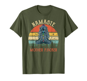 Funny shirts V-neck Tank top Hoodie sweatshirt usa uk au ca gifts for Namaste Mother Fuckers - Yoga Humor Vintage Retro T-Shirt 2046155